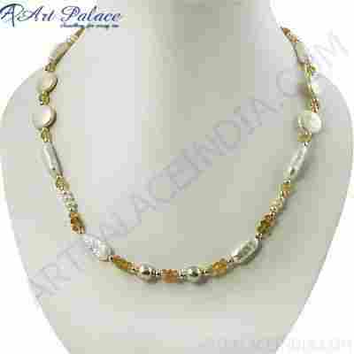 New Fabulous Design In Pearl & Gemstone Necklace Jewelry, Beaded Jewelry