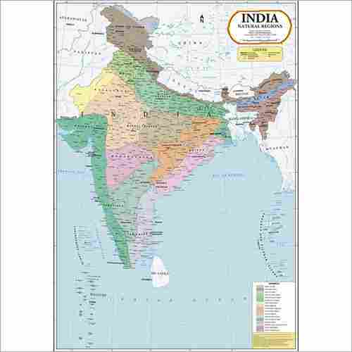 India Natural Region Map