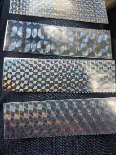 Holographic Silver Multi Lens Transparent Films