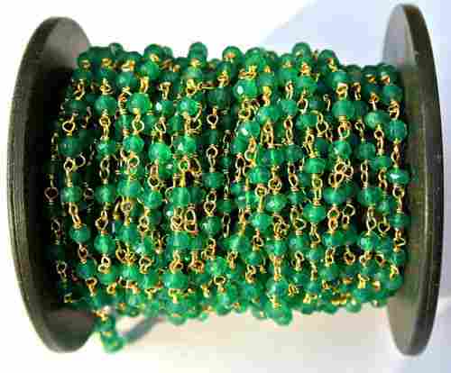 Green Onyx Beaded Chain