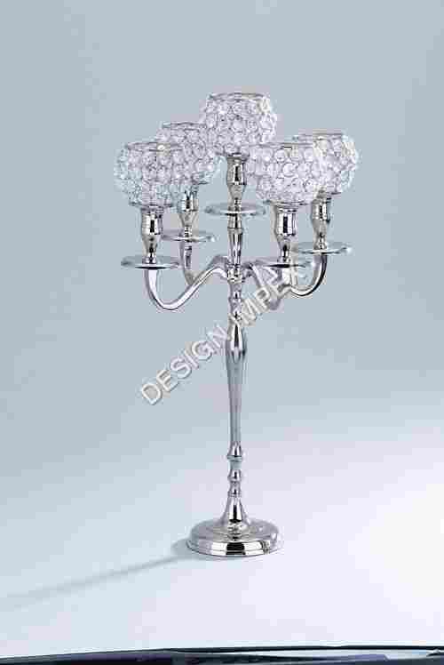 Crystal Globe Candle Stand
