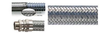 Steel Braided Galvanized Flexible Conduit Pipe Length: 10 Foot (Ft)