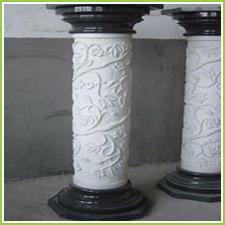 Cream Granite Stone Pillars