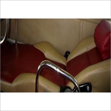 Cream & Red Artificial Leather Cloth