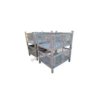 Easy To Operate Metal Pallet With Wire Net Box