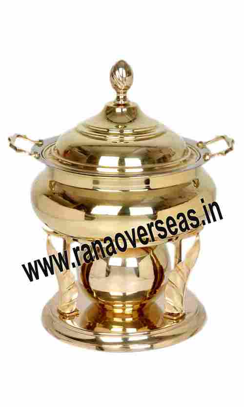 TROPHY SHAPE BRASS METAL CHAFING DISH
