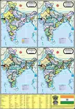 India After Independence Map