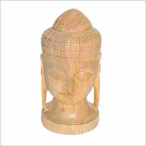 Wooden Buddha Head 