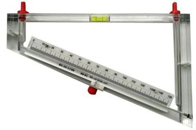 White & Silver Acrylic Body Inclined Manometer