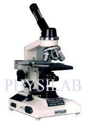 White And Black Monocular Inclined Research Microscope