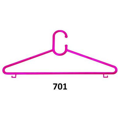 6 Colours Available - Red Plastic Clothes Hangers