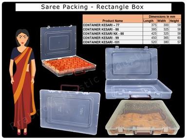 Saree Packing Plastic Box Hardness: Rigid