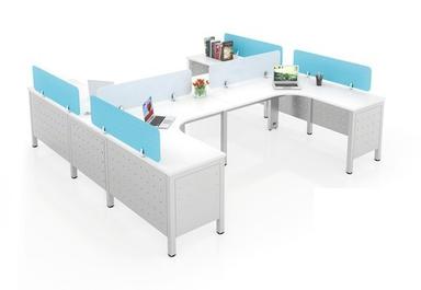 Blue And White Cubical Workstation