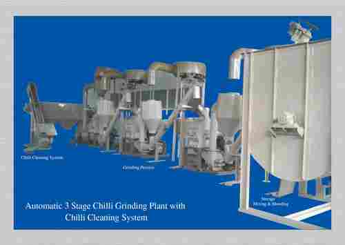 Chilli Grinding with Cleaning System