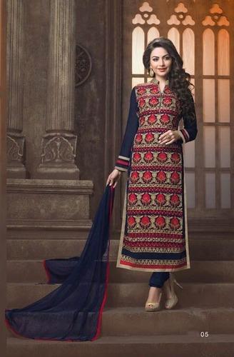 Embroidered Designer Punjabi Suits Churidar Online