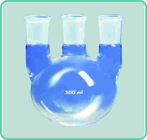 Flasks Round Bottom, Three Neck at Parallel/angle DIN12392 