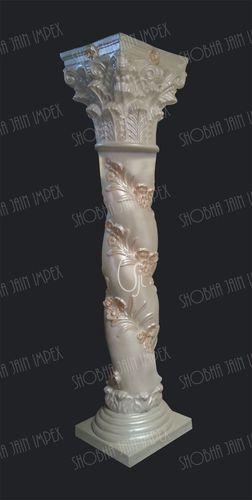 White And Pink Flower String Pillar
