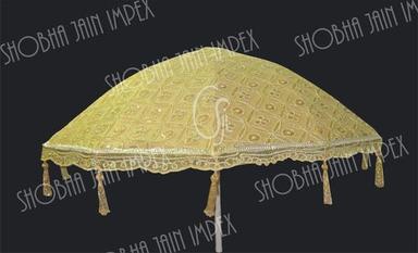 Yellow Fabric Wedding Umbrella