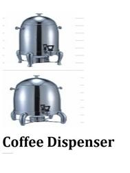 Coffee Dispenser Capacity: 10 Ltr Kg/Hr