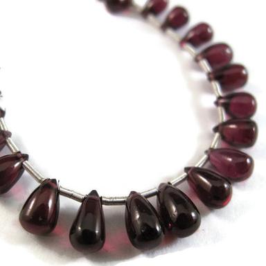 Brown Garnet Briolette Gemstone Beads