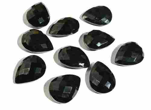 Black Onyx Briolette Gemstone Beads