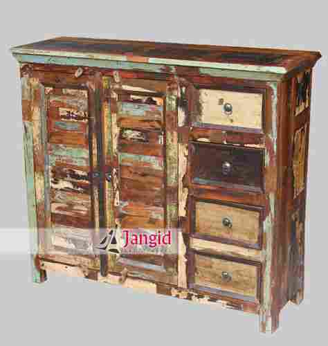 Indian Recycled Wooden Sideboard