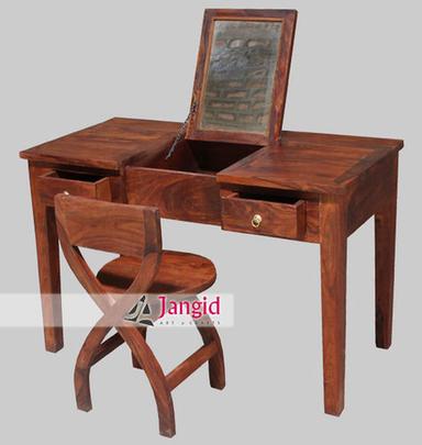 Handmade Wooden Writing Table With Chair