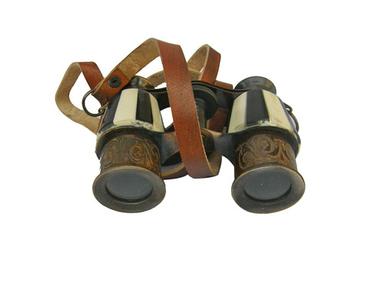 Antique Vintage Nautical Brass Mini Binocular