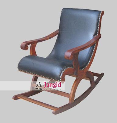 Indian Sheesham Wooden Rocking Chair No Assembly Required