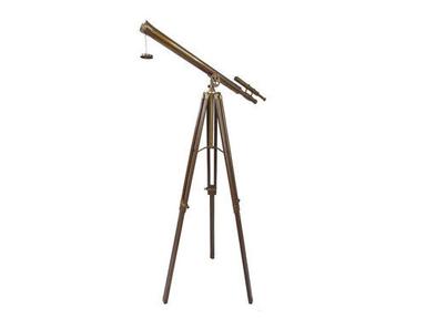 Griffith Antique Telescope With wooden tripod folded Stand