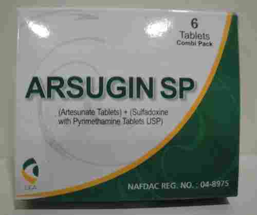 Arsugin Sp (Combipack) (Artesunate Tablets) +  (Sulfadoxine And Pyrimethamine Tablets Usp)