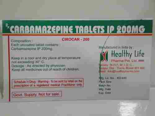 Carbamezapine Tablets IP 200 mg