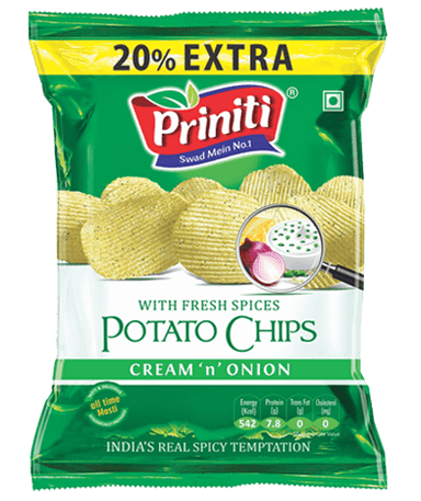 Potato Chips Cream 'N' Onion