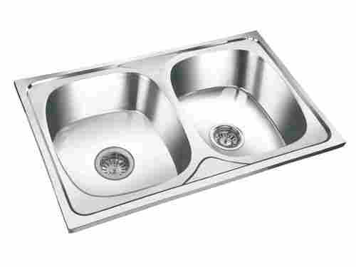 Square Double Bowl Sink