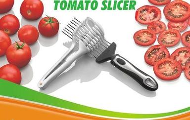 Silver And Plastic Tomato Slicer