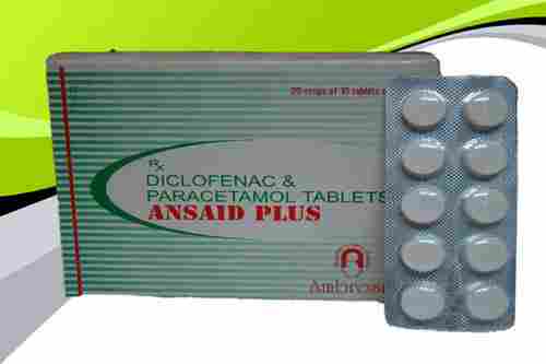 Diclofenac Sodium 50mg And Paracetamol 500mg Tablets