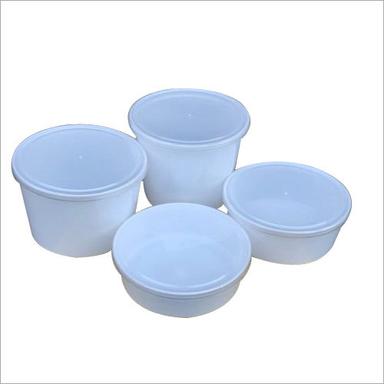Milky White Ivory Disposable Plastic Container