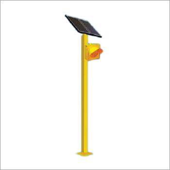 Yellow Solar Traffic Light Blinker