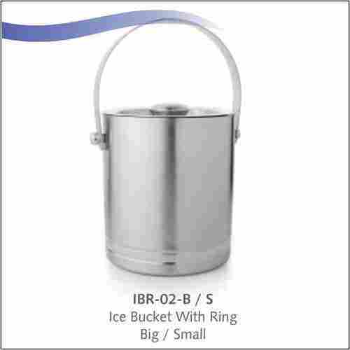 Stainless steel Ice Bucket with Ring (small)