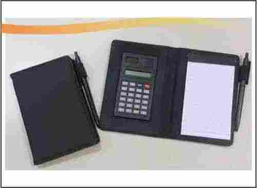 Memo Pad with Pen and Calculator