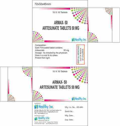 50 mg Artesunate Tablets