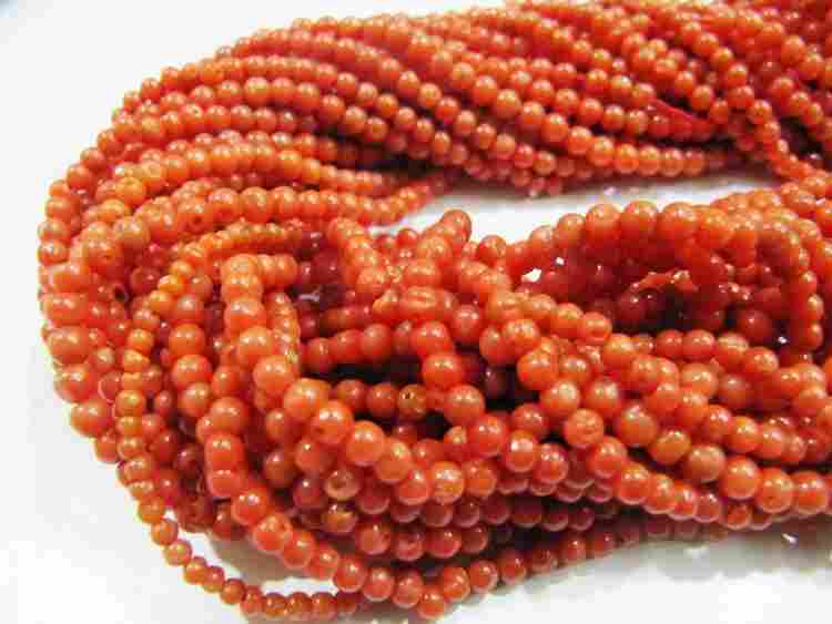Natural Red Coral Rondelle Plain 7mm Beads Sold per Strand 8'' Long