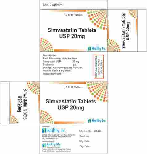 Simvastatin USP 20 mg