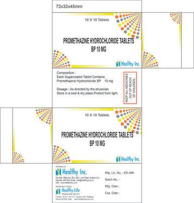 Promethazine Hydrochloride Tablets Bp 10 Mg Medicine Raw Materials