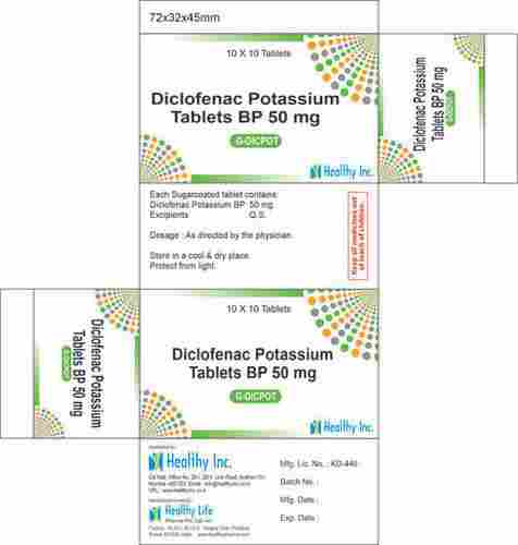 50 mg Diclofenac Potassium Tablets