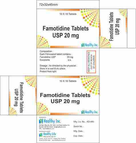 20 mg Famotidine Tablets