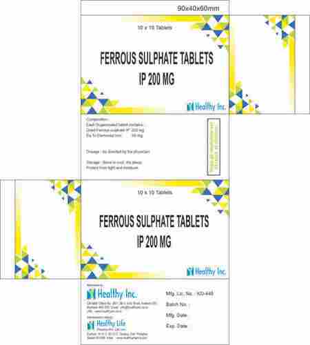 200 mg Ferrous sulphate Tablets IP