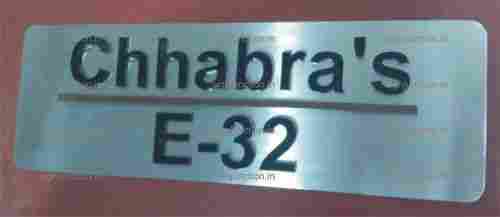 Acrylic House Name Plate