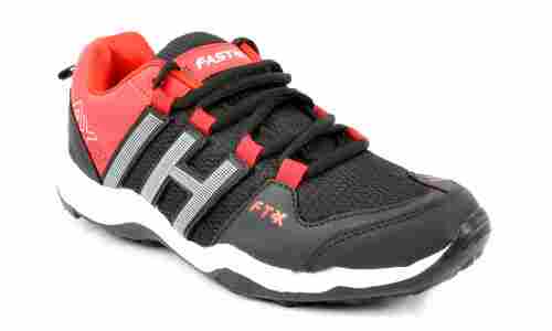 Trendy Black and Red Sports Shoes