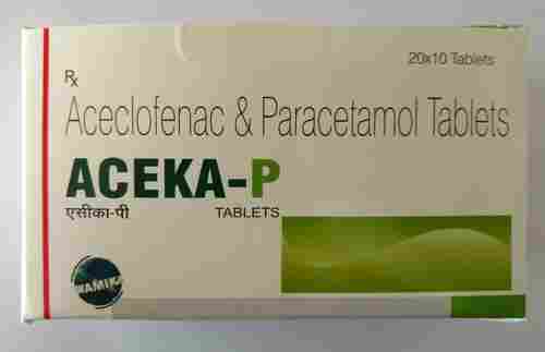 Aceclofenac & Paracetamole Tablets 